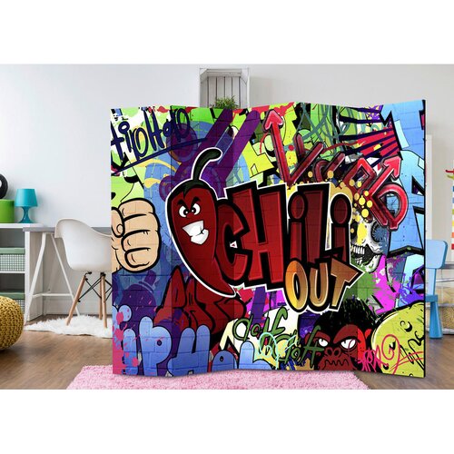 Artgeist PARAVAN 225/172/3 cm večbarvno, temno roza Slike