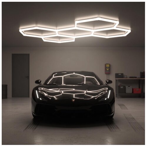  LED plafonsko svetlo HEXLINE LED/216W/230V 4000K 208x300 cm bela Slike