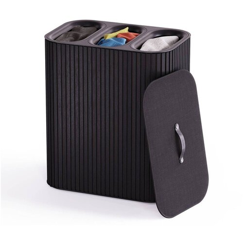 Joseph Joseph Crna bambusova košara za rublje 3x30 l Tota Trio Luxe – Cene