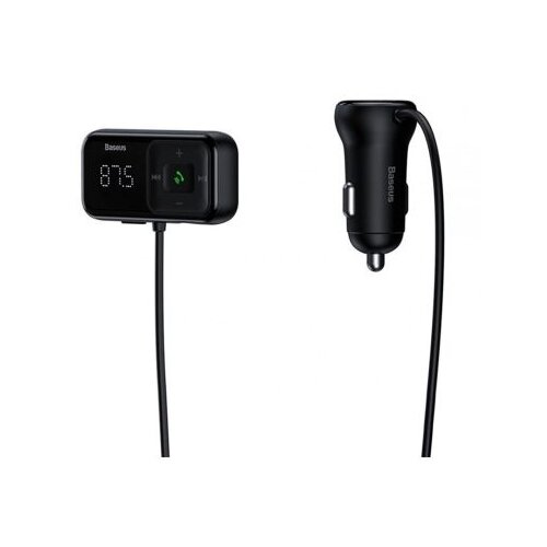 Baseus FM TRANSMITER T-TIP S-16 BLUETOOTH 5.0 MP3 &amp;ndash; 2XUSB &amp;ndash; 3,1A PUNJAČ (CCTM-E01) CRNA Slike