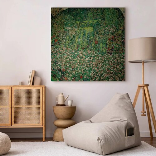  Slika - Gustav Klimt &amp;ndash; Gartenlandschaft mit Bergkuppe 60x60 Standard Slike
