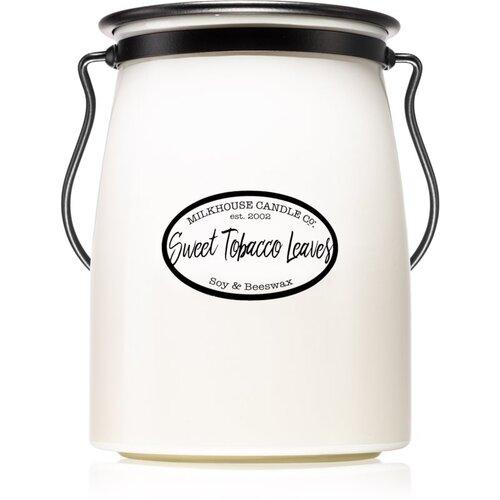 Milkhouse Candle Co. Creamery Sweet Tobacco Leaves mirisna svijeća Butter Jar 624 g Cijene