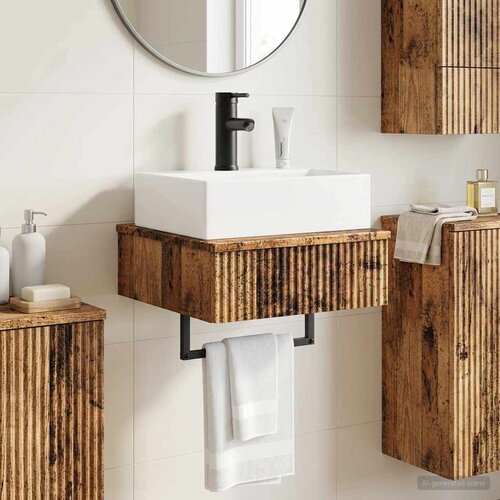  Zidni sudoper Staro drvo 40 x 41 x 39 cm Konstruirano drvo Cijene