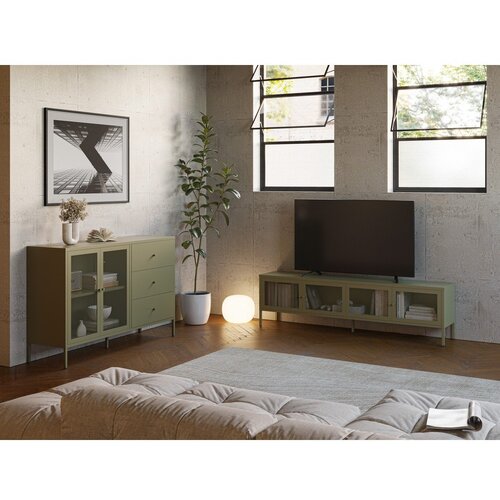 Marckeric Zelena metalna komoda 140x90x40 cm Fayna &amp;ndash; Slike