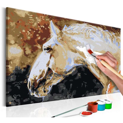  Slika za samostalno slikanje - White Horse 60x40 Cijene