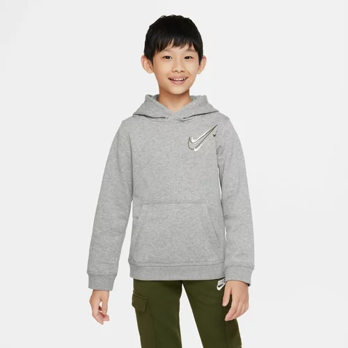 Nike NSW SOS FLC PO BB Majica za dječake, crna, veličina