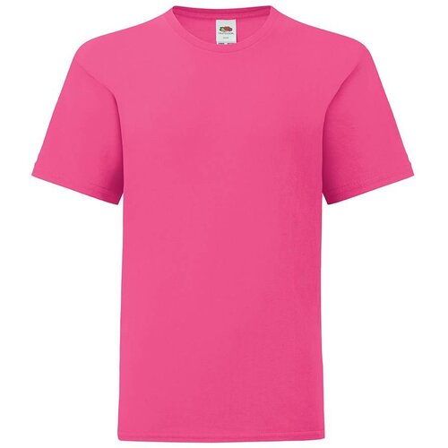 Fruit Of The Loom Pink children's t-shirt in combed cotton Cene