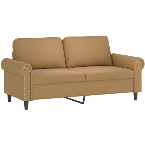 VidaXL Kavč dvosed rjav 140 cm žamet, (21012684) Slike