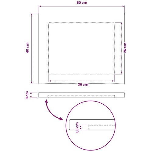 Pravokutni stolni vrh 50 x 40 x 3 cm Pravokutni - Prirodna 90 x 55 x 3 5 cm Živi rub 1 strana Slike