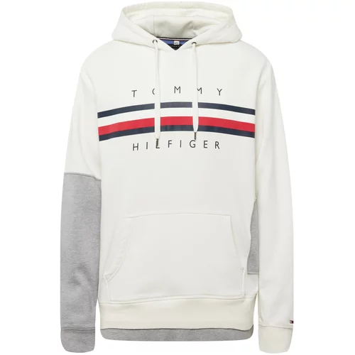Tommy Remixed Sweater majica noćno plava / siva melange / crvena / bijela