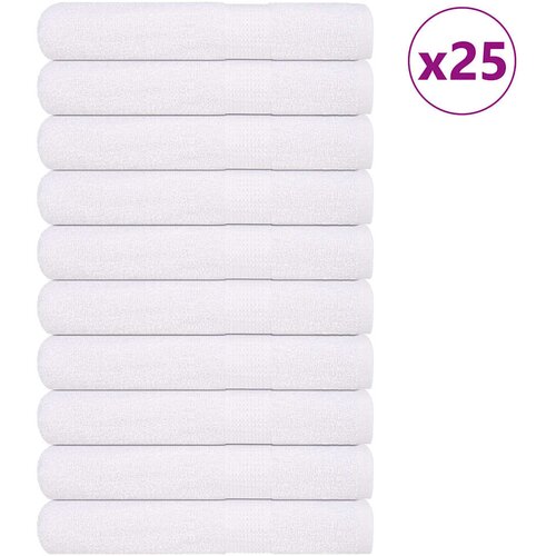 vidaXL Brisače za savno 25 kos bela 80x200 cm 360 g/m² 100% bombaž Cene