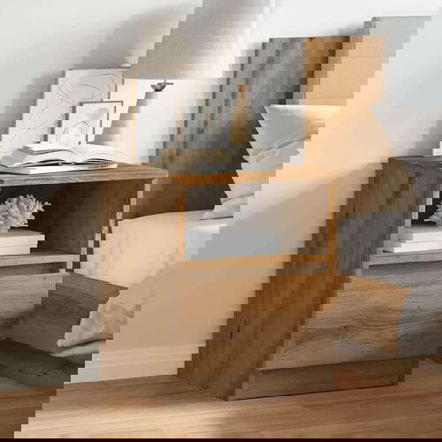 vidaXL Noćni ormarić Artisan hrast 40x40x50 cm izrađeno drvo Cijene