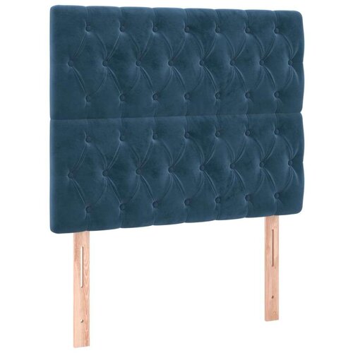  Uzglavlje tamnoplavo 90x7x118/128 cm bar&amp;scaron;unasto Slike