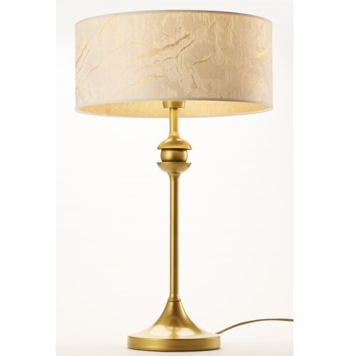 Jupiter 2112 - Stona lampa KASZMIR 1xE27/15W/230V bela/zlatna/dekor mermera Slike