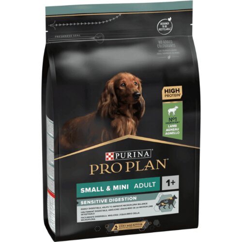 Purina Small &amp;amp; Mini Adult Suha hrana za pse Optidigest, jagnjetina, 3 kg Slike