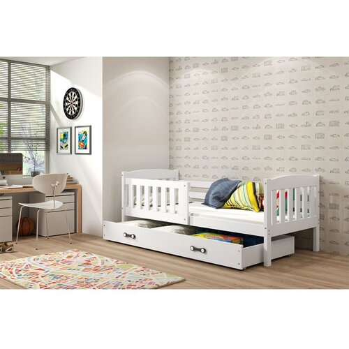  Krevet BMS Kubus + ladica 160x80 cm, BIA bijela Cene