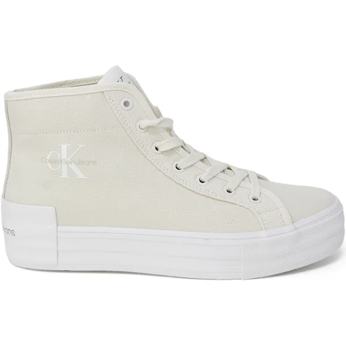 Calvin Klein Jeans Modne superge BOLD VULC FLATF MID YW0YW01392 Bež