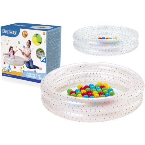  Bazen na napuhavanje Bestway 51141 Transparent s lopticama Cijene