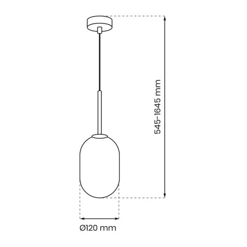  Visilica na sajli ALIAS 1xG9/8W/230V prečnika 12 cm zlatne boje Slike