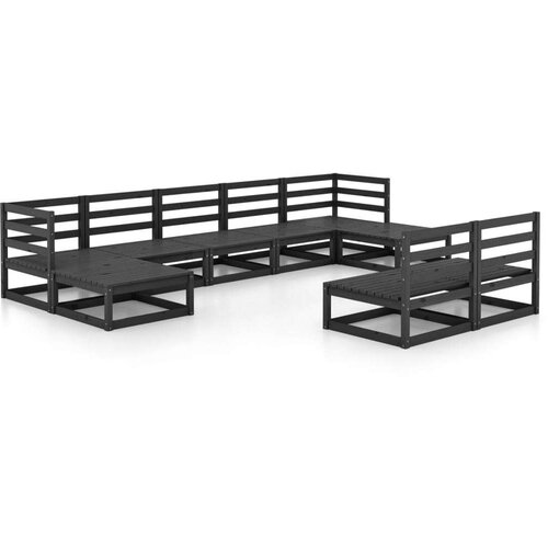  9-dijelna vrtna garnitura od masivne borovine Cijene