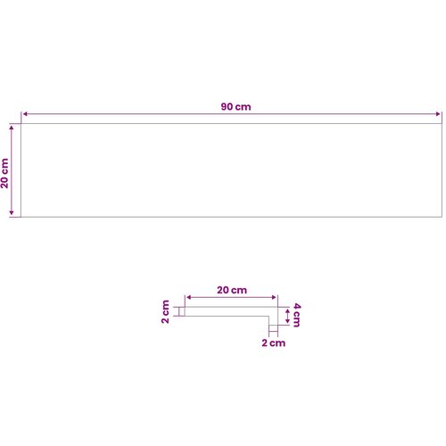  Prozorske klupice 2 kom. Bijela 90 x 20 x 2 cm Slike