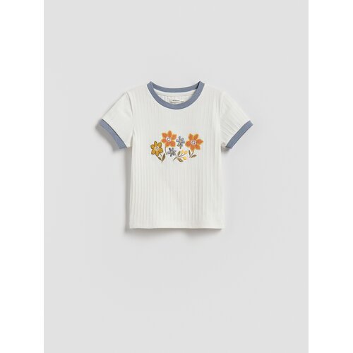 Reserved Vezena bluza - krem Cene