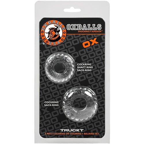 Oxballs set rebrastih prstenova za penis (crni) Slike