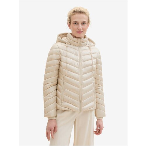 Tom Tailor Cream women's quilted jacket - Women's Cene