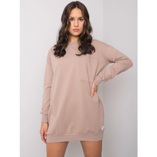RUE PARIS Dress-RV-SK-7332.65-dark beige Cene