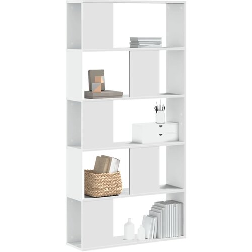 VidaXL Regal za knjige 5 razina bijeli 80,5 x 23,5 x 162,5 cm drveni Slike