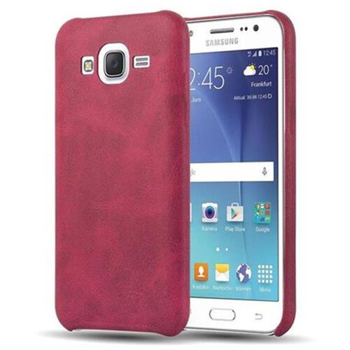 Cadorabo Case, združljiv s Samsungom v Vintage Red - Hard Case Protective Cover iz imitacijskega usnja, (20566162) Slike