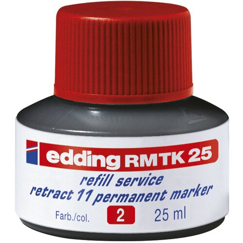  TINTA ZA MARKER PERMANENTNI 25ML EDDING MTK25 CRVENA Cene