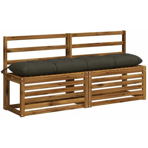  Jastučić za klupu VIANEN 100% poliester Antracit - Antracit 140 x 30 x 12 cm Slike