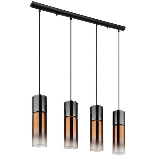 Globo 21000-4HG - Luster na sajli ANNIKA 4xE27/25W/230V crna/bakarna Slike