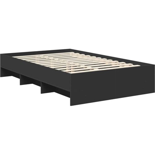  Okvir za krevet Crna 120 x 123 cm Konstruirano drvo - Crna 120 x 200 cm Slike