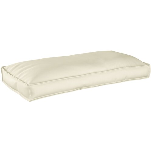 VidaXL Paletna Blazina za Sedež/Naslon Kremasta 120x60x12 cm Oxford Tkanina Slike
