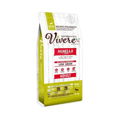 VIVERE adult lamb medium 3kg Slike