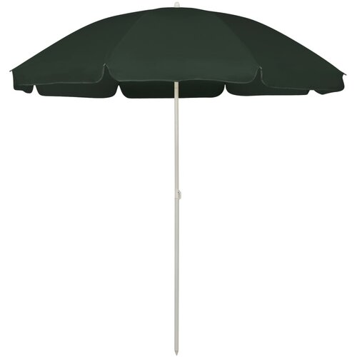 VidaXL Senčnik za na plažo zelen 240 cm, (20965840) Slike