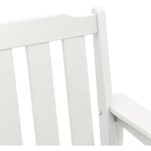 VidaXL vrtne stolice 4 kom Bijele 65,5x55,5x88 cm HDPE Slike