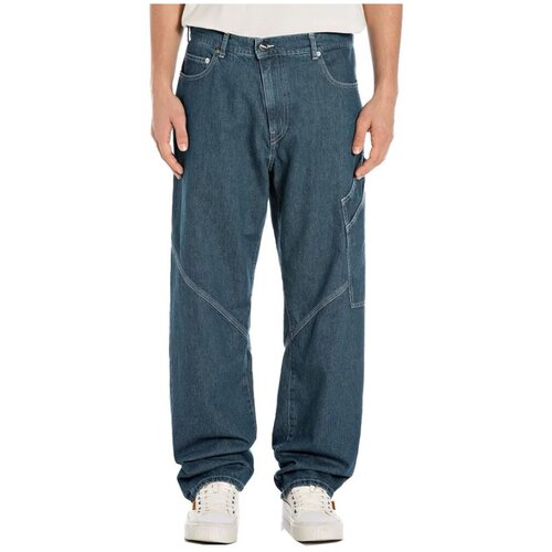 Replay Jeans flare D950001 Modra Slike