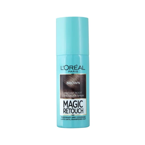 L´Oréal Paris magic retouch instant root concealer spray sprej za pokrivanje narastka kose 75 ml nijansa brown