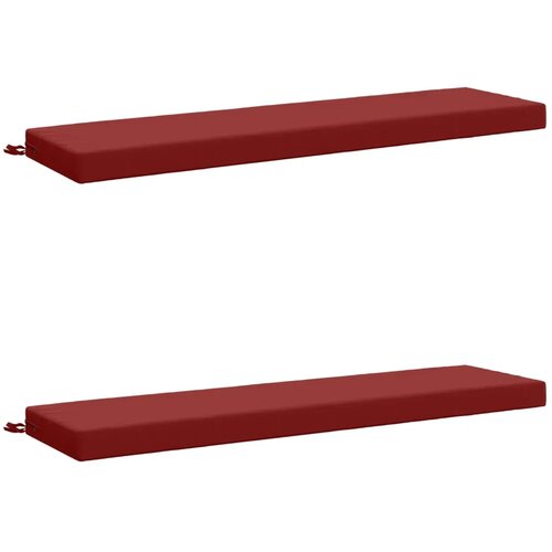  Jastučići za klupe - 2 dijela SOEST 2 kom. 100% poliester - boja crnog vina 150 x 40 x 8 cm Poliester Cijene
