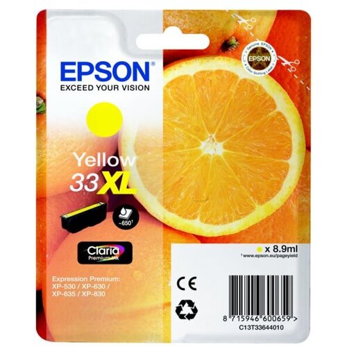  Kartuša Epson 33 Y XL (C13T33644010) rumena/yellow - original Cene