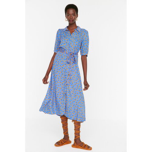 Trendyol Ženska haljina MultiColored BeltEd Shirt Dress Slike