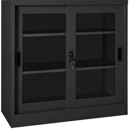 vidaXL ormarić s kliznim vratima antracit 90 x 40 x 90 cm čelični Cene