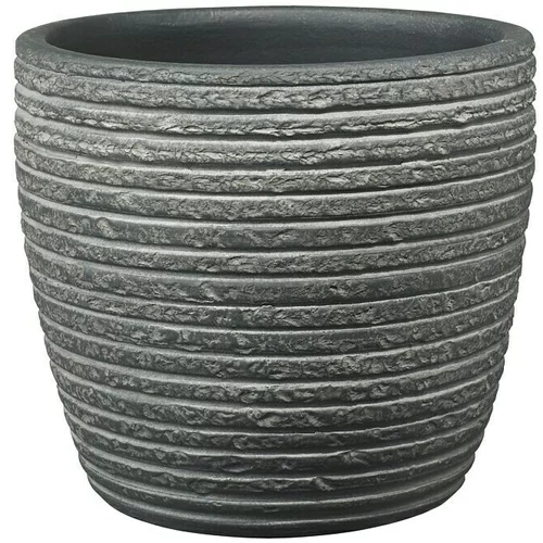 Soendgen Keramik Okrugla tegla za biljke (Vanjska dimenzija (ø x V): 12 x 10 cm, Antracit, Keramika)