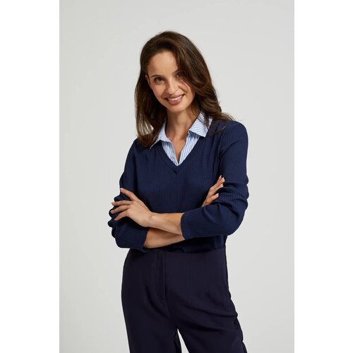 Marisse Women&amp;#039;s Blouse Z-Ts-4523 Navy Slike