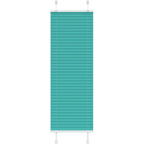 vidaXL Plisirana žaluzija petrolejno zelena 45x150 cm, širina blaga 44,4 cm, poliester, (5000297479) Cene