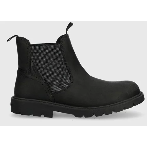 Geox Dječje zimske cipele od brušene kože J36EXB 00045 J SHAYLAX boja: crna