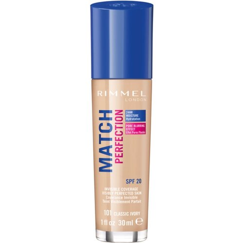 Rimmel London match perfection SPF20 tekući puder 30 ml nijansa 101 classic ivory Cijene